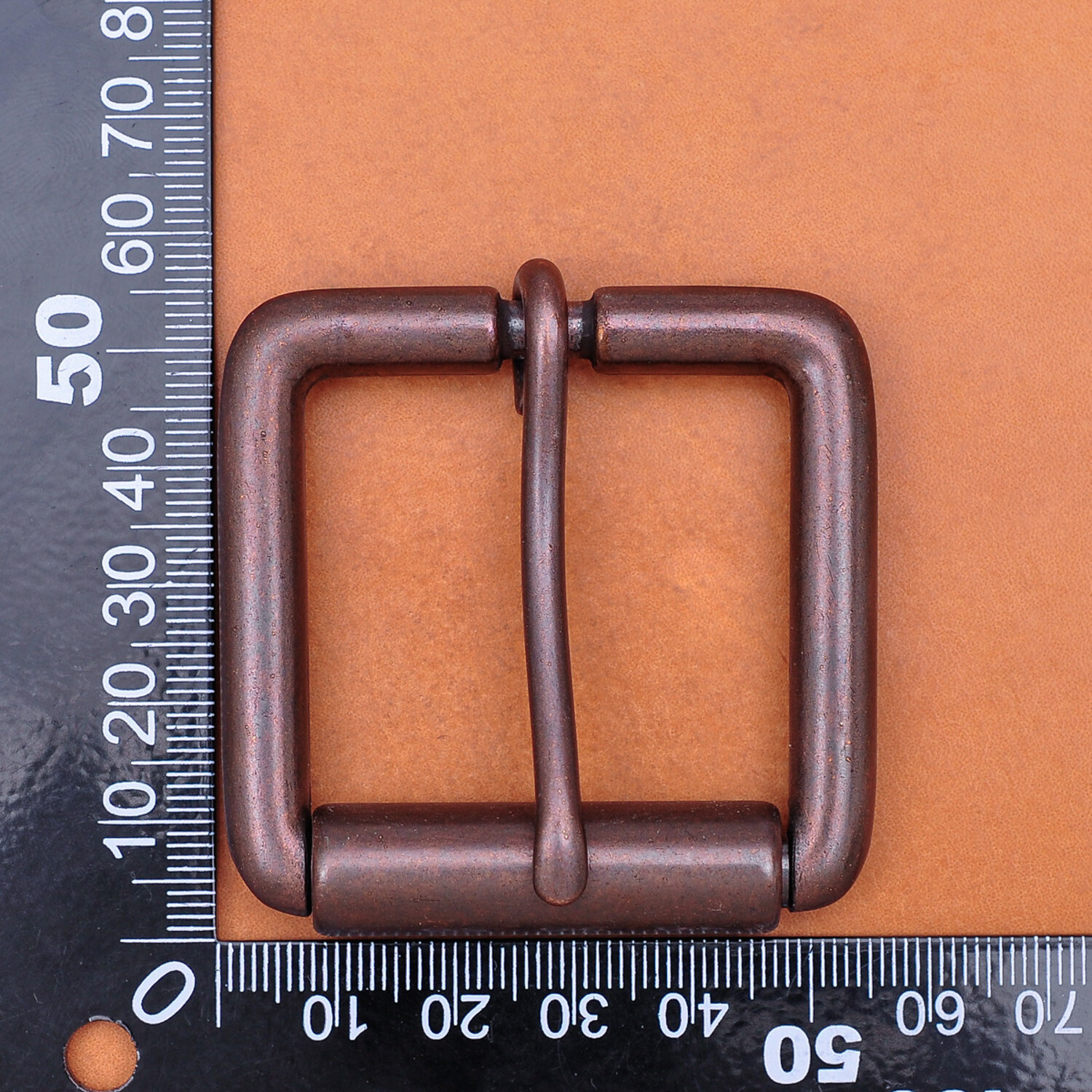 High Quaility Antique Copper Square Prong Pin Roller Belt Buckle for 40mm Belts