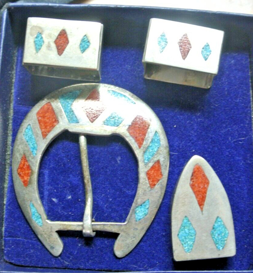 Sterling silver 925 TIPS, BUCKLE, AND SLIDES, made in U.S.A.