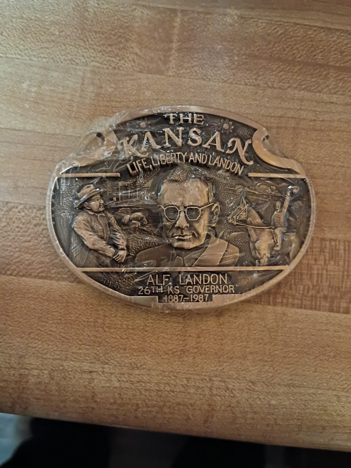 The Kansan Life Liberty & Landon Alf 26th Kansas Governor Belt Buckle Politician