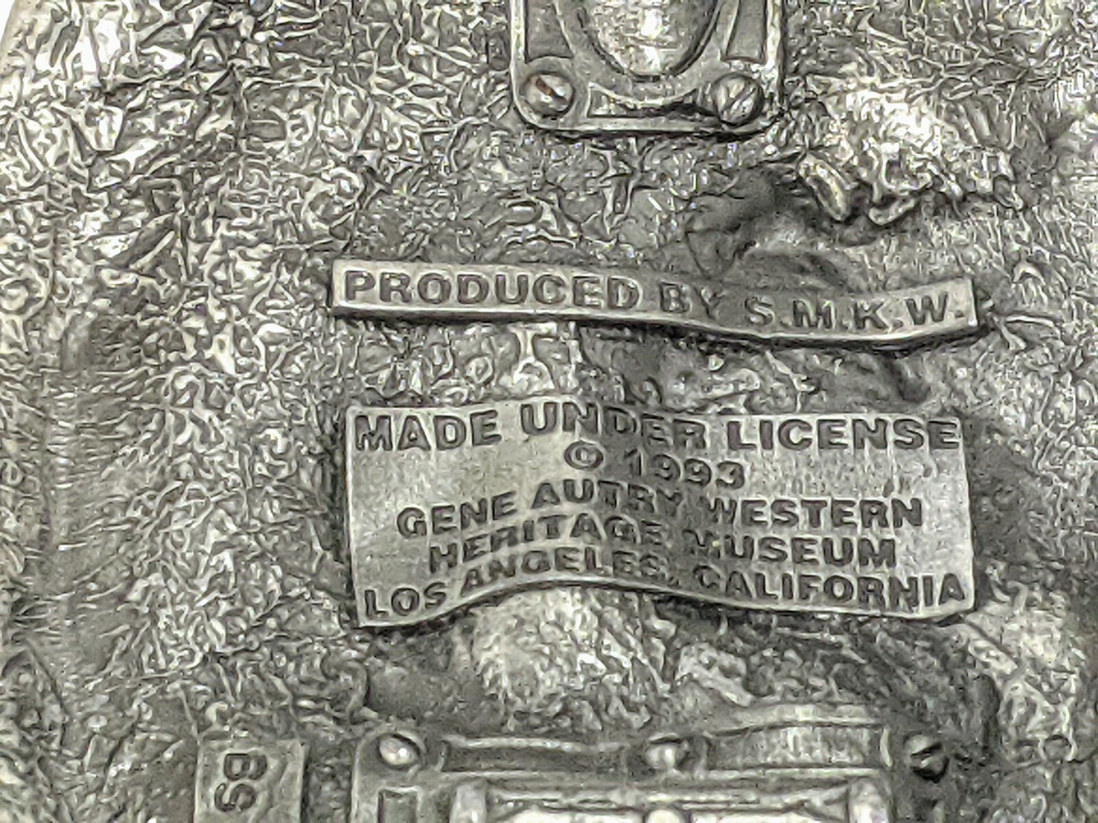 Gene Autry Horse Guns Guitar Music 1993 Belt Buckle by SMKW #610 of 10,000