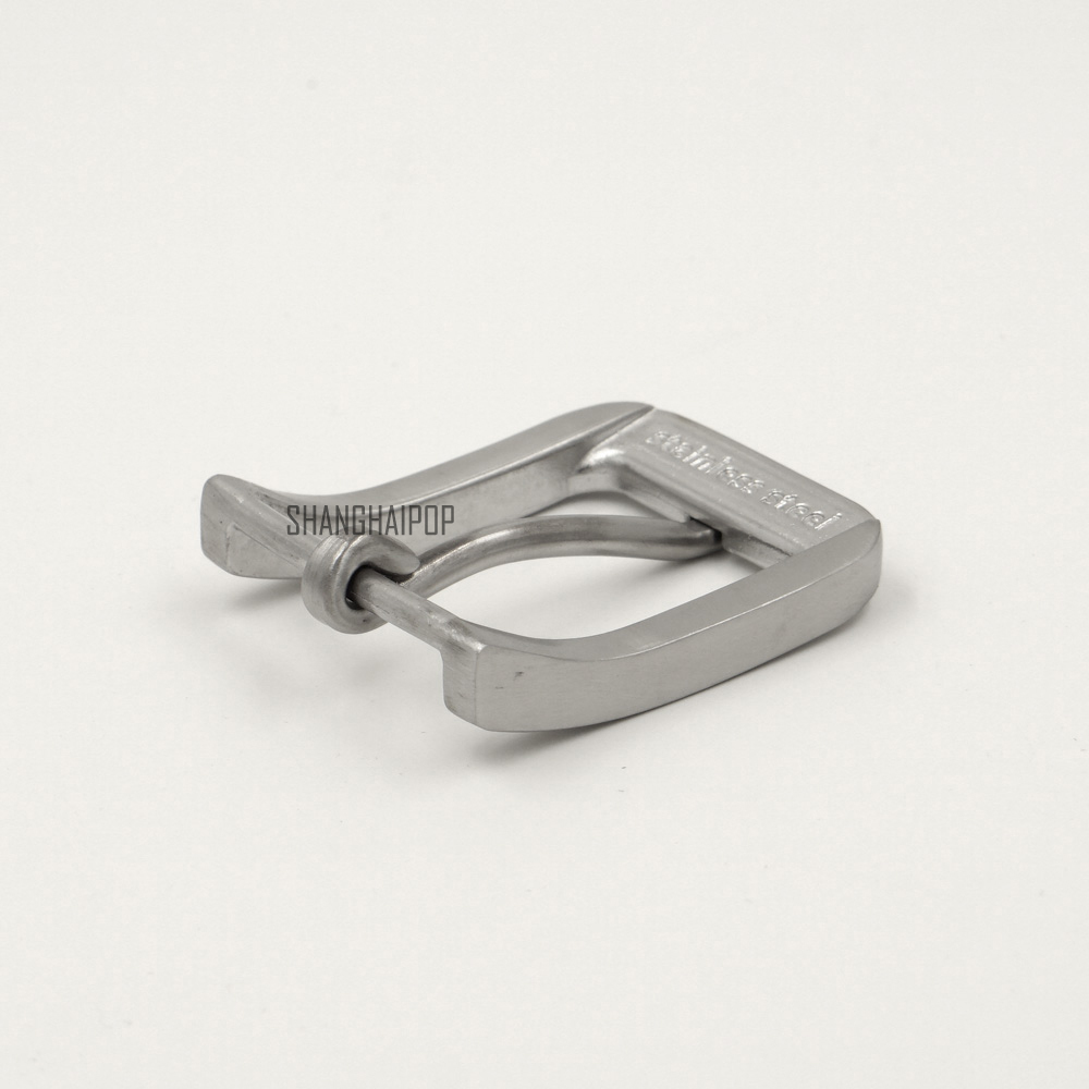 UK Men Stainless Steel Pin Buckle for Leather Belt Replacement Snap on 40mm New