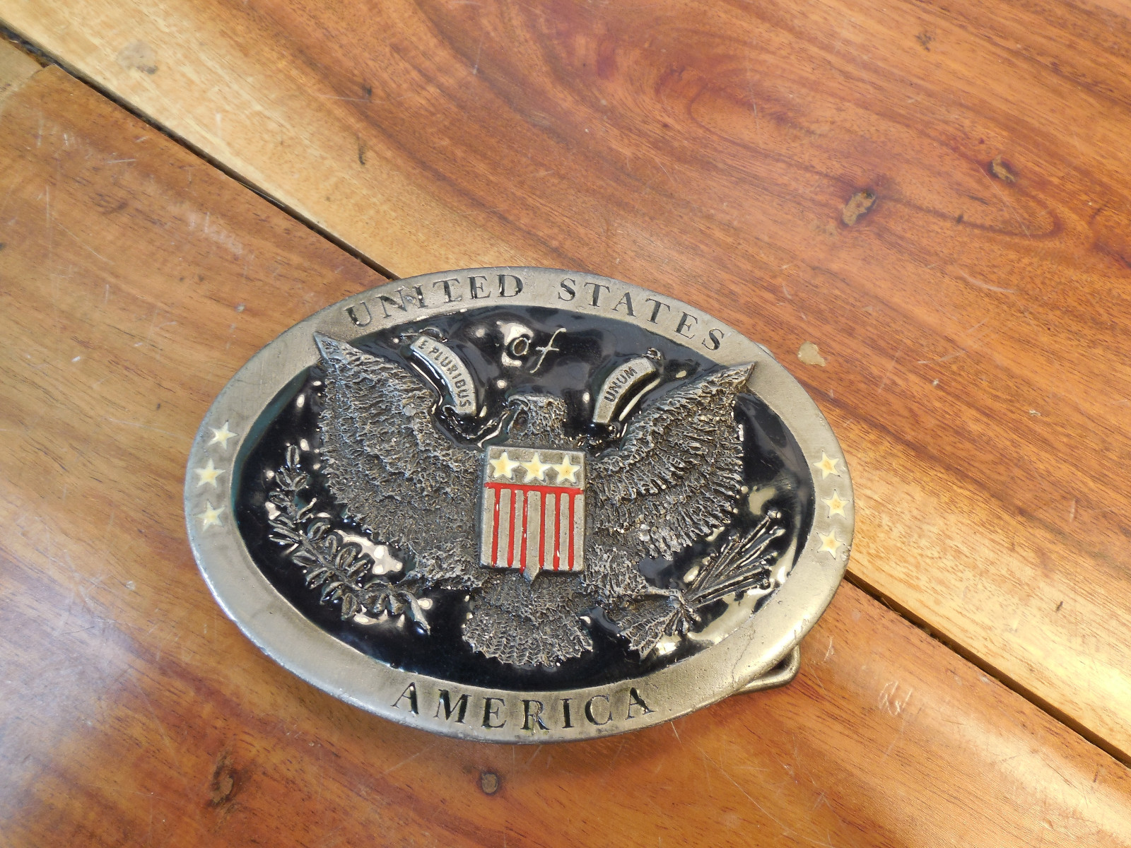 Sanchez International Inc United States of America Belt Buckle Made in USA #5815