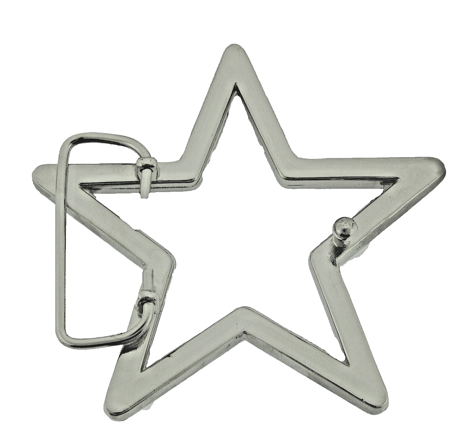 New Men Big Silver Metal Star Belt Buckle Rhinestone Blinged Style Cowgirl Rodel