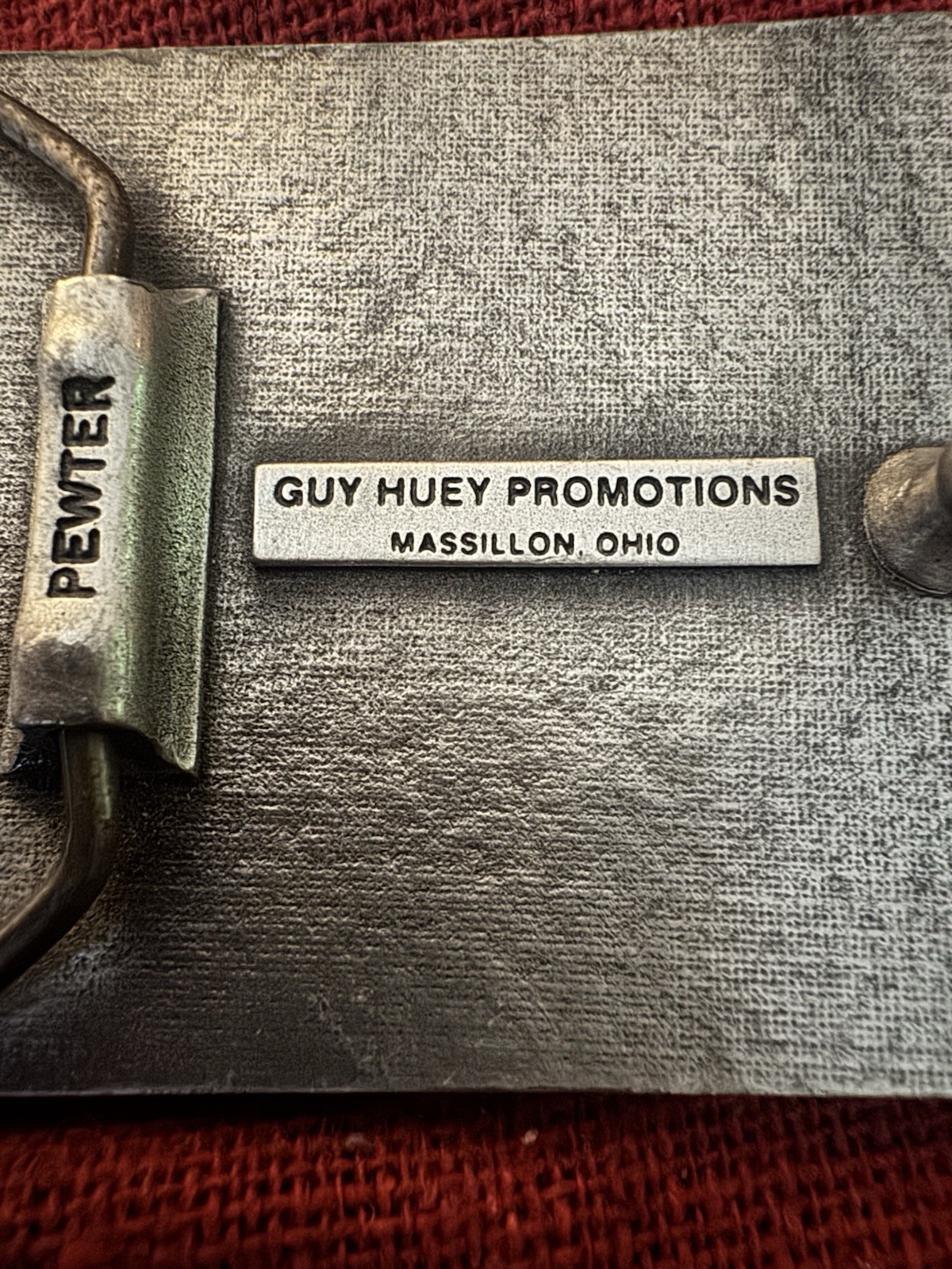 Vintage G.A. Simmons Inc Oil Field Construction Belt Buckle Guy Huey Promotions