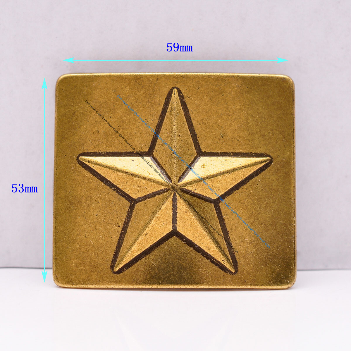 Heavy Sturdy Western Cowboy Rodeo Star Brass Leather Belt Buckle Fit 41mm Strap