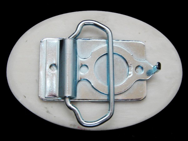 NF09150 *NOS* REALLY NICE **MINNESOTA (DEER)** WHITE MARBLE STONE ART BUCKLE