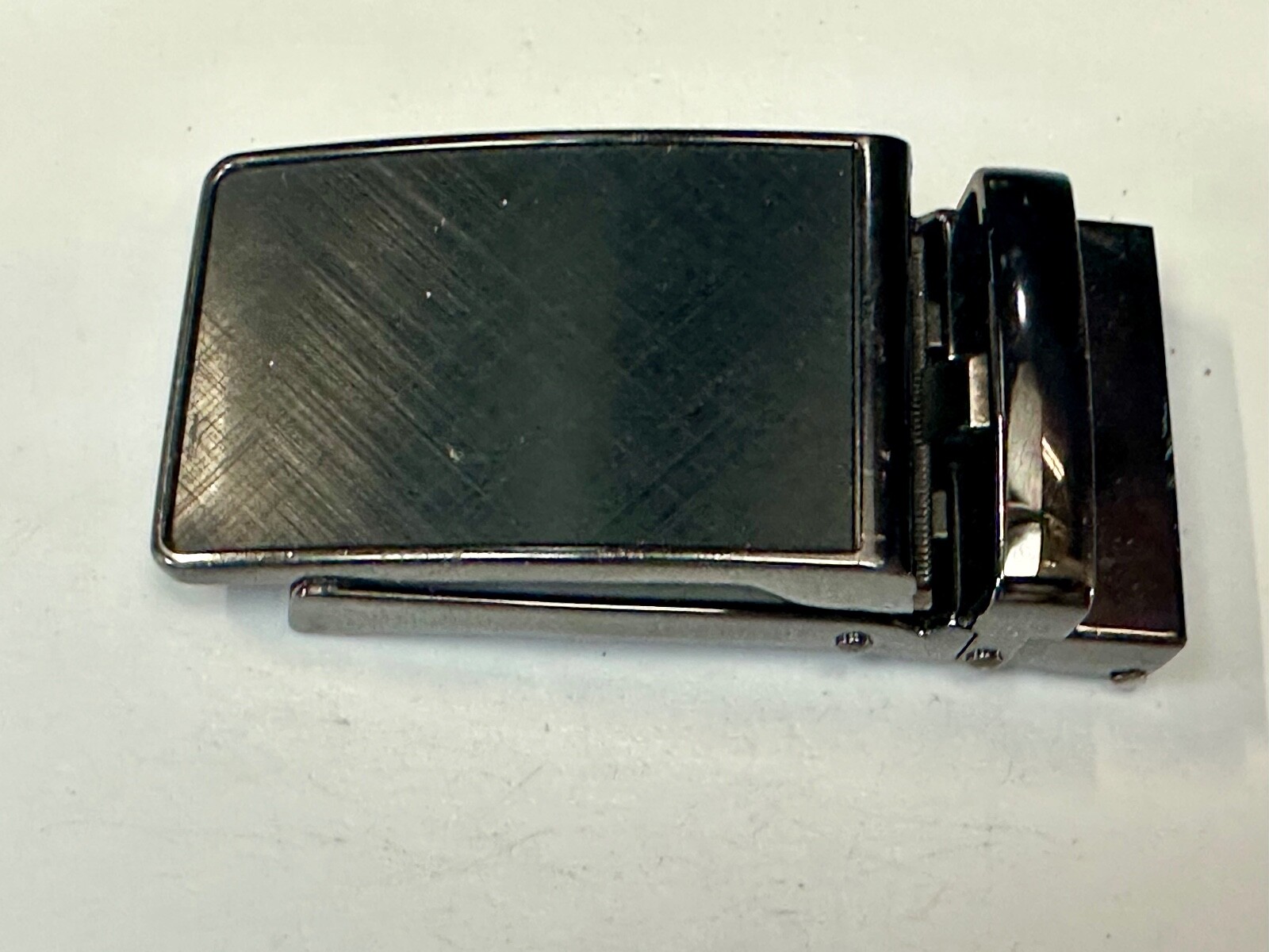 Replacement Black Mesh Pattern Ratchet Style Belt Buckle