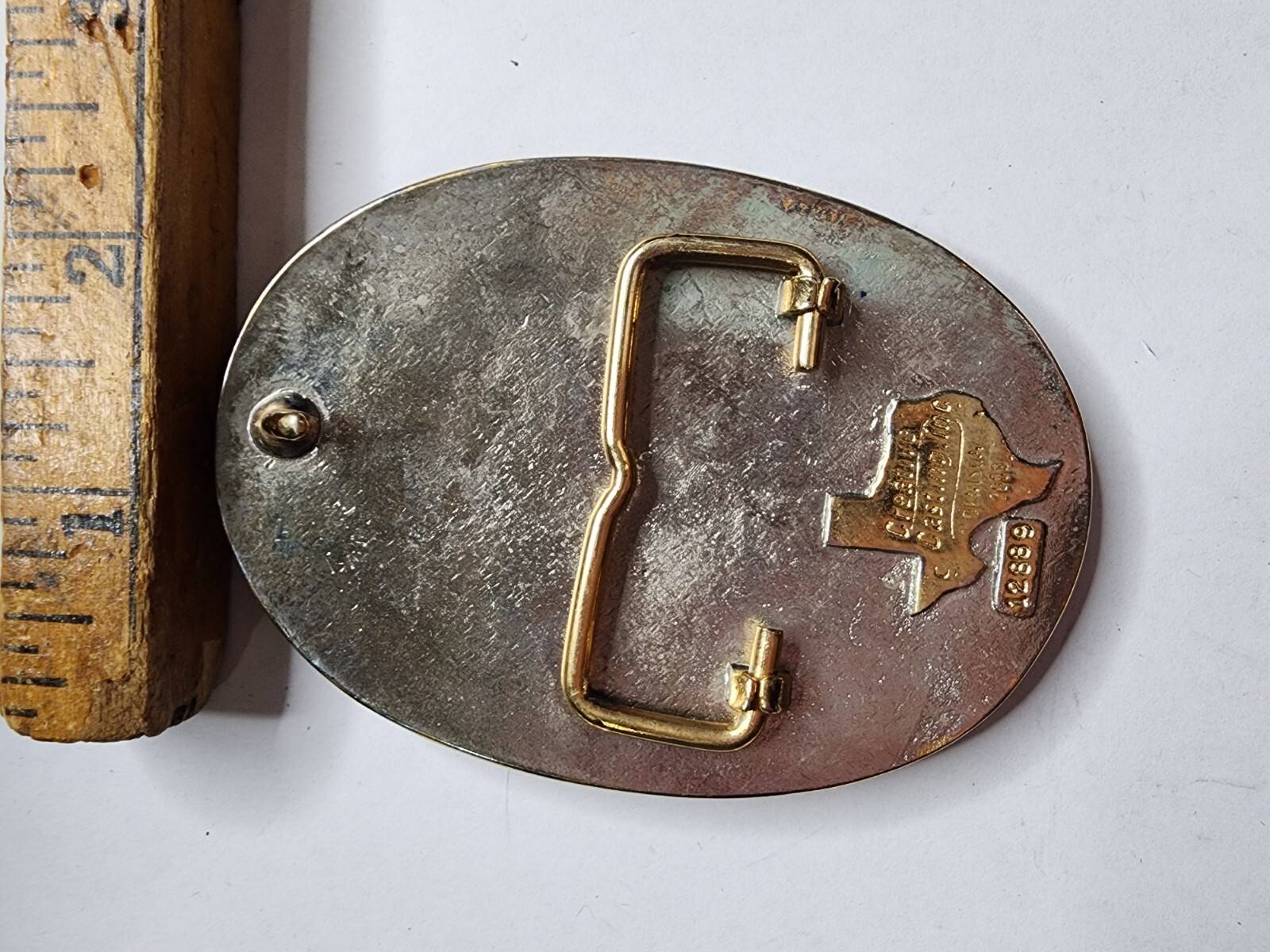 Vintage 2001 Cheyenne Trap And Shoot Club Trophy Belt Buckle Singles Champion