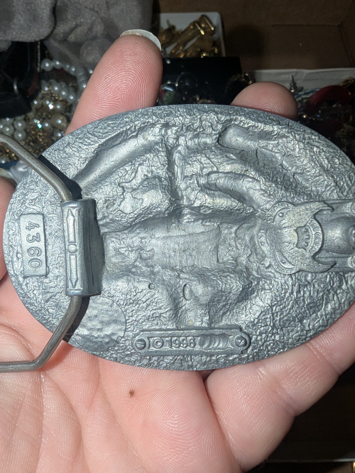 Vintage Vietnam Veteran Belt Buckle Great American Buckle Co. 1996
