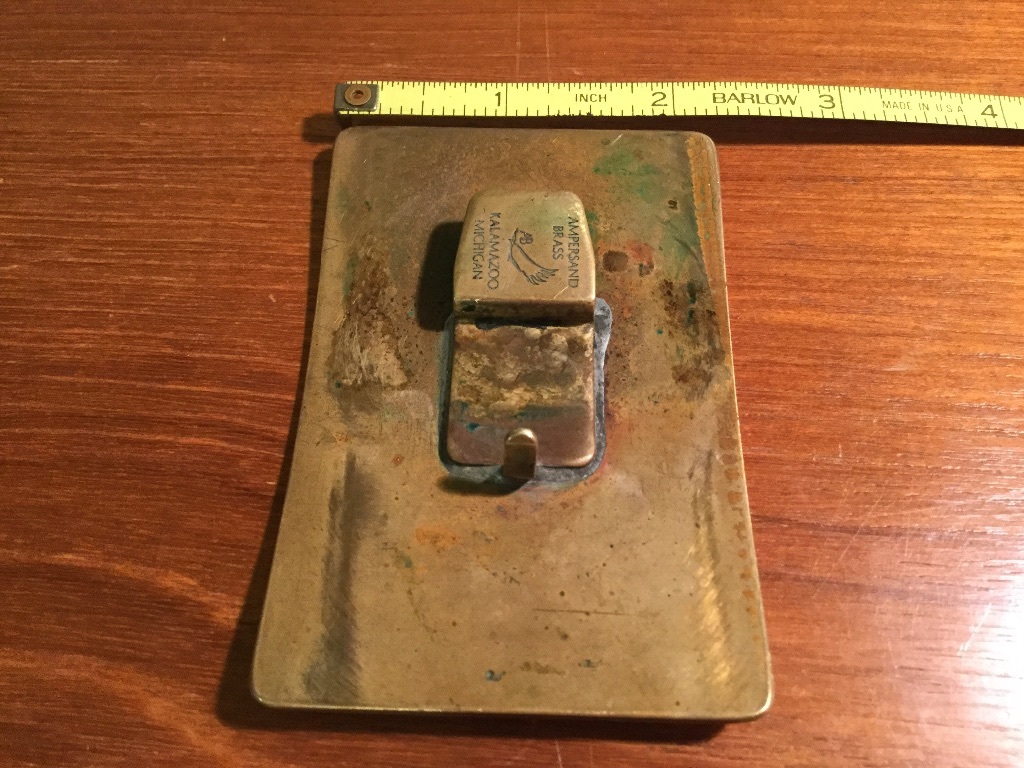VTG Belt Buckle Ampersand Brass Engraved Belt Buckle – Engraved Bull Design