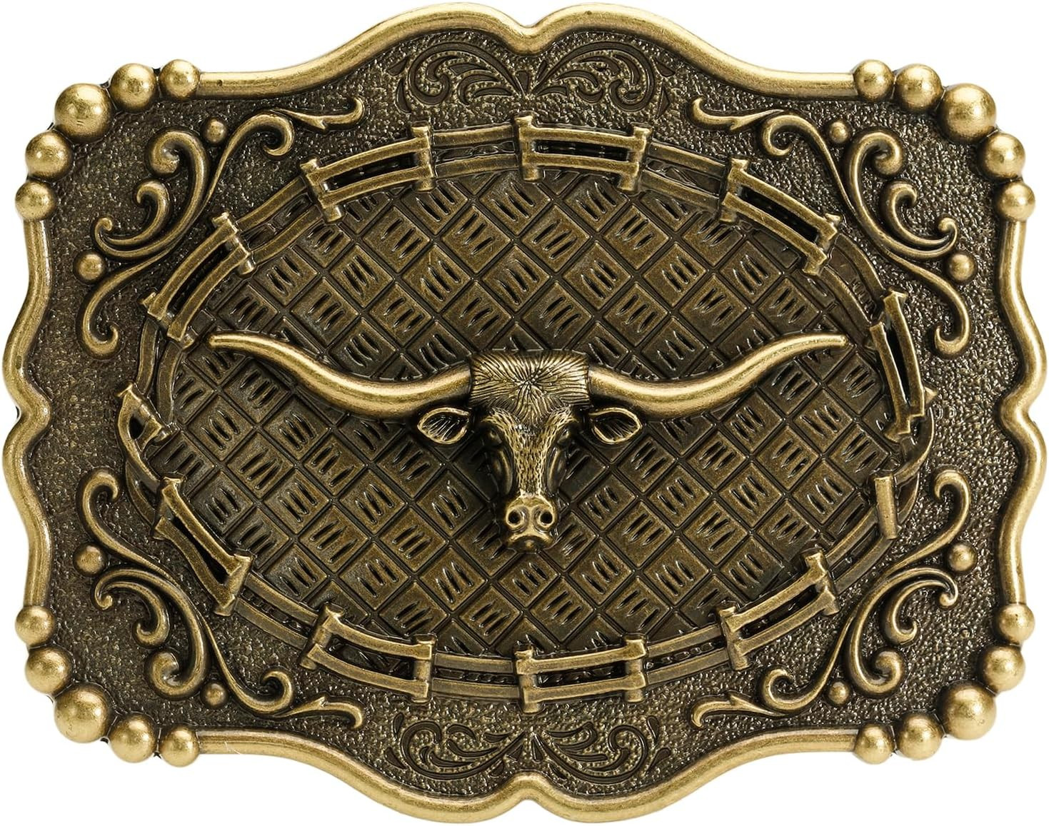 Western Style Belt Buckle 1.5 Inch Cowboy Cowgirl Buckles for Men & Women Replac