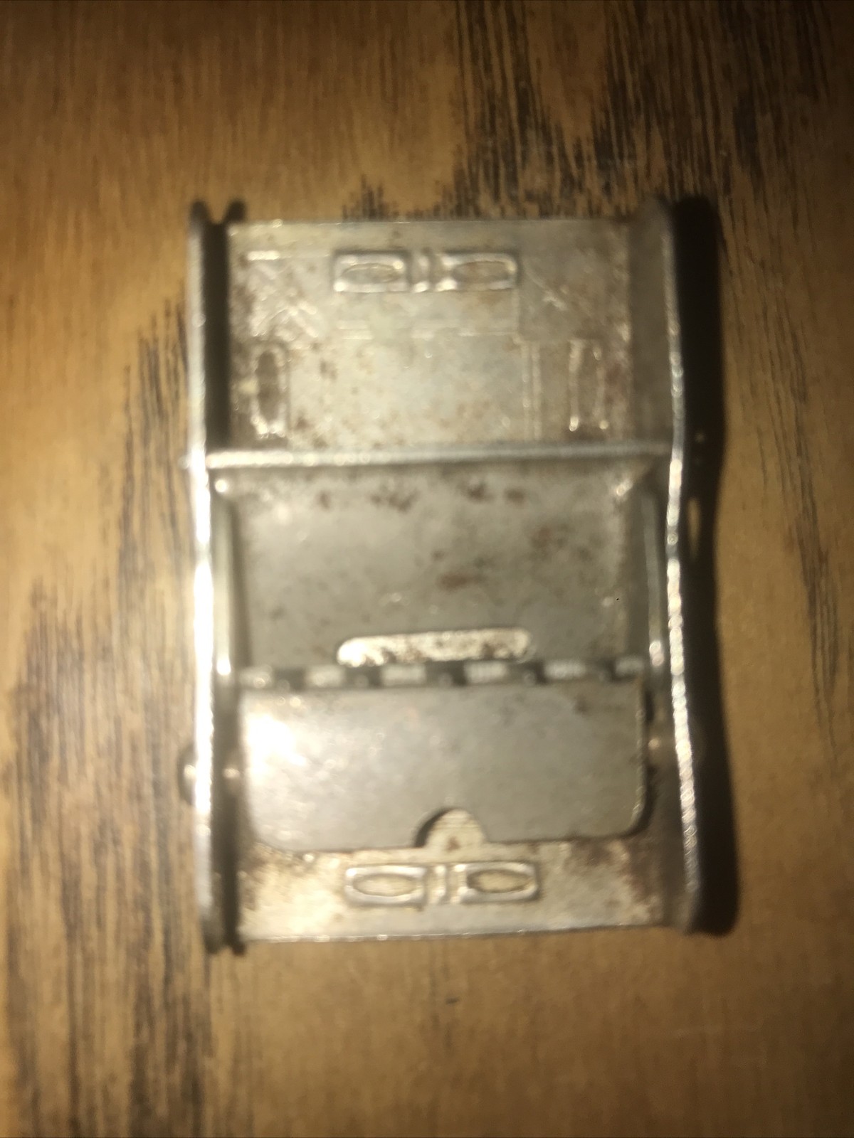 Vintage American Eagle Flag Red White & Blue Buckle Estate Find 2” By 1“