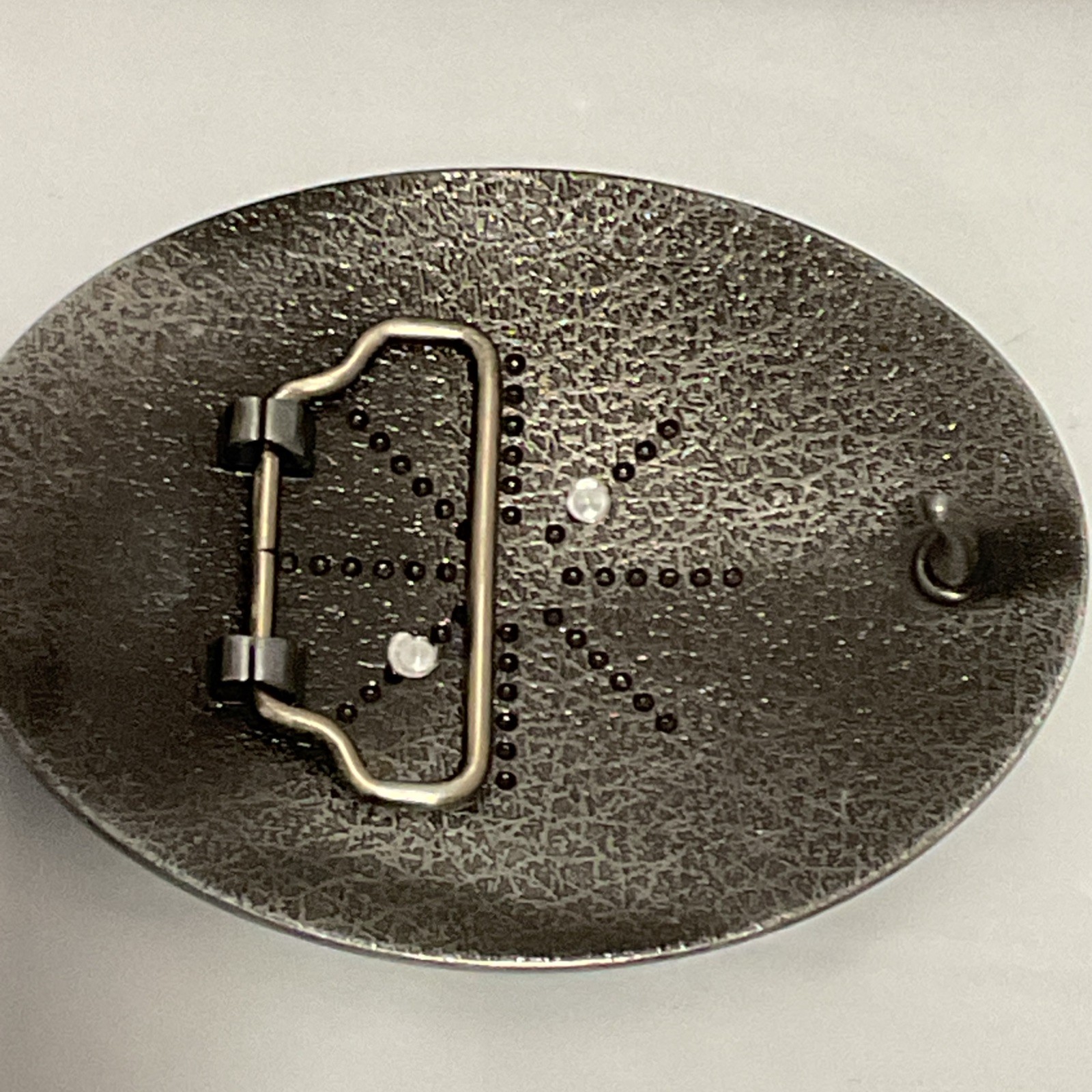 Belt Buckle Monogrammed Gold Colored “S” On A Pewter Colored Buckle 3×4