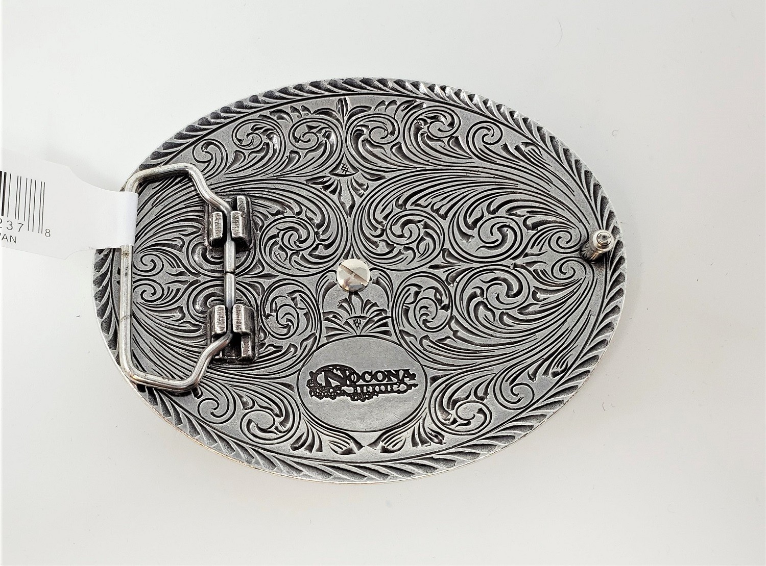 Nocona Rope Edge Bull Rider Belt Buckle