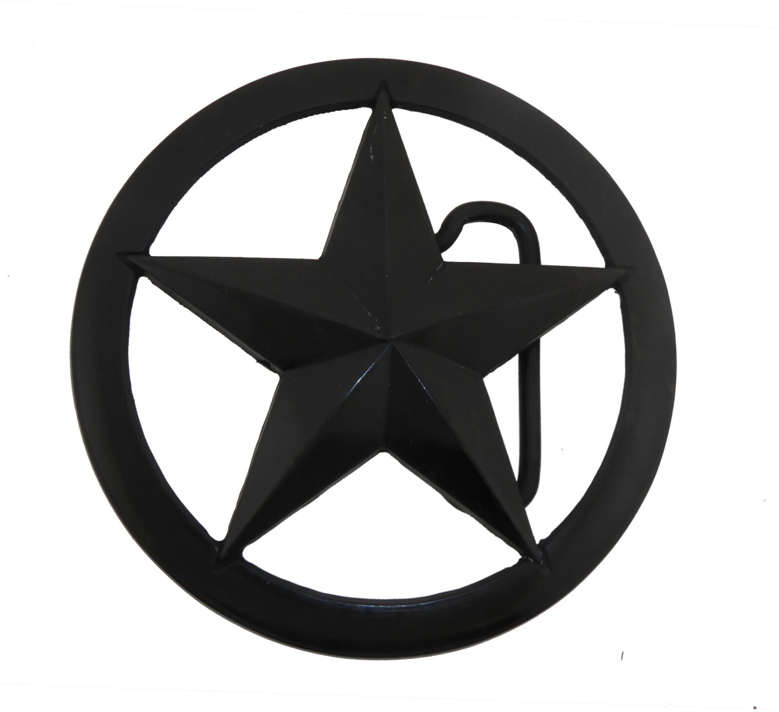 Big Western Texas Sheriff Chief Lone star Belt Buckle Rodeo Cop Officer Trooper
