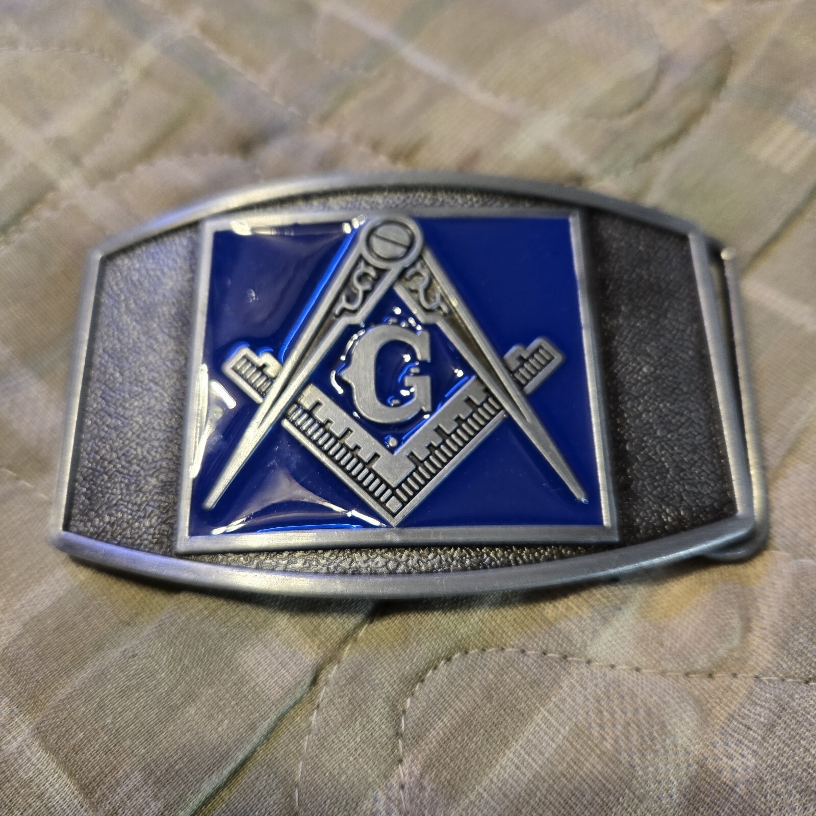 MASON FREEMASONS FREEMASONRY Metal Belt Buckle