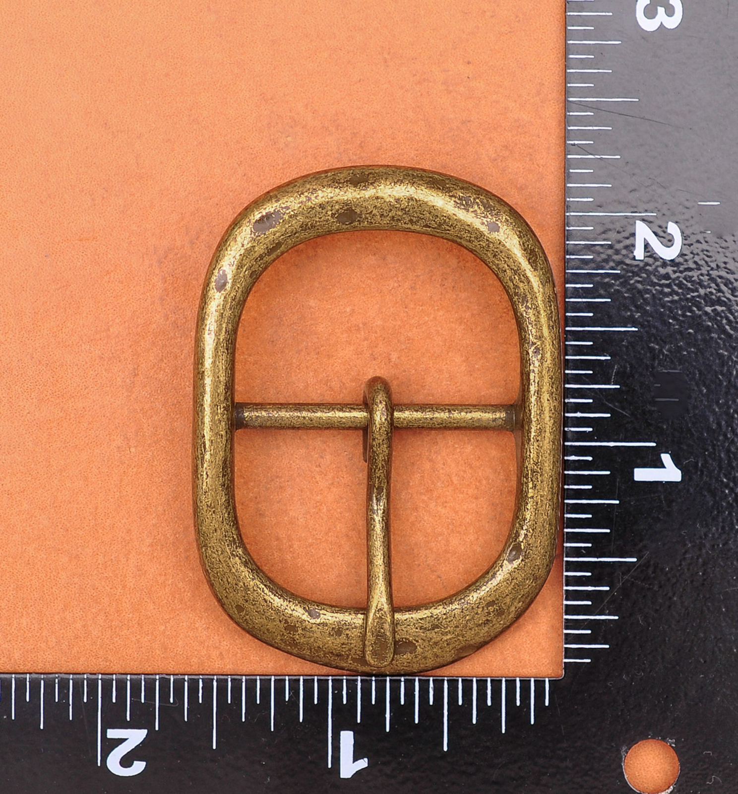 Men Vintage Brass Classic Pin Center Bar Metal Belt Buckle Fit 31MM Straps
