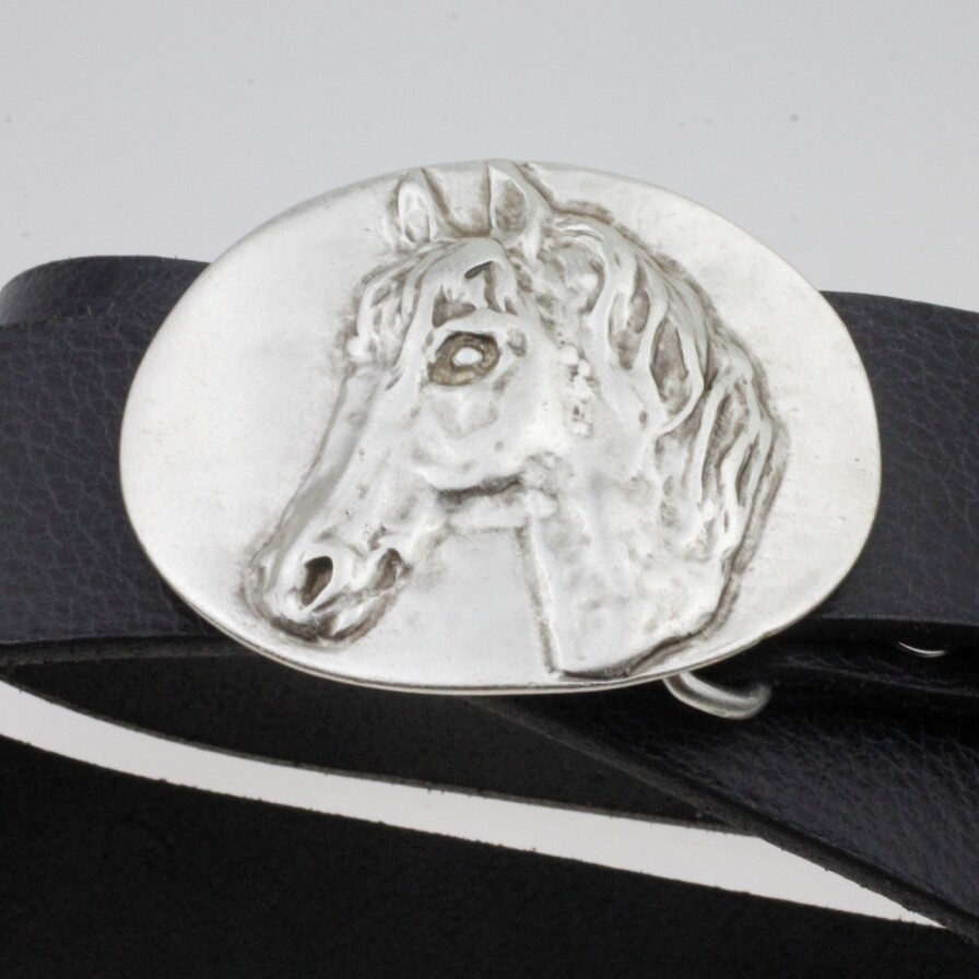Belt buckle horse pin buckle for 4 cm leather belt pin buckles gs124