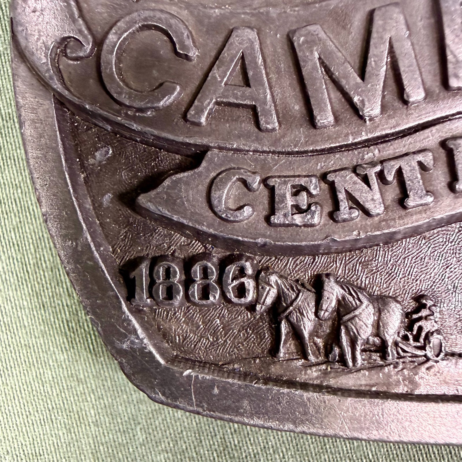 Campbell Nebraska Centennial Belt Buckle 1886–1986 Ltd Ed 200/500 Vintage