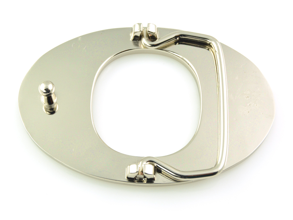 INITIAL « O » METAL STAINLESS STEEL BELT BUCKLE