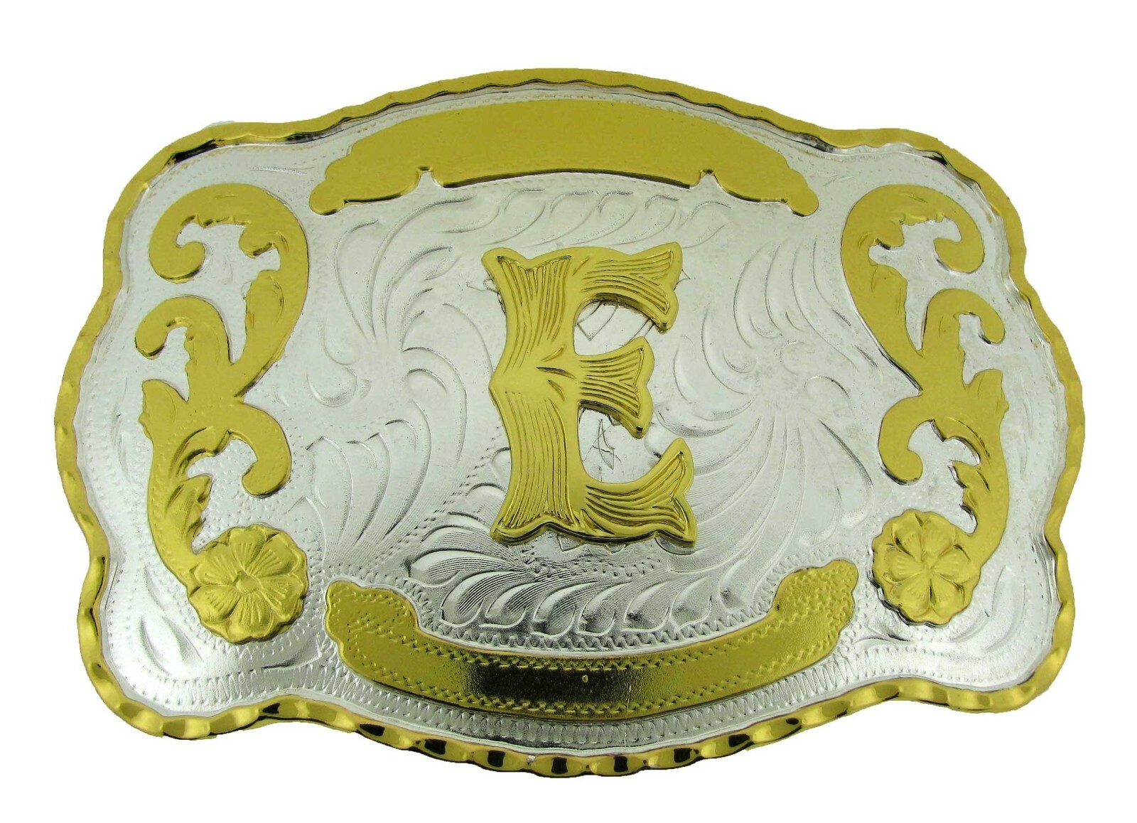 Initial Belt Buckle Letter N E W A B C D G J L R S M e n Women Western Rodeo BIG