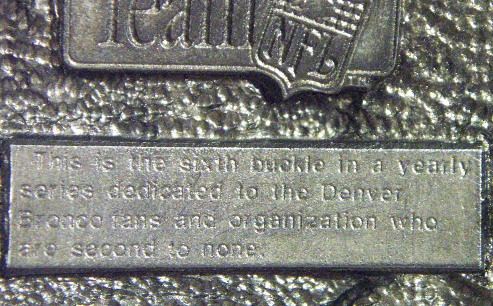 New Rare 1991 Denver BRONCOS NFL Belt Buckle – Limited Edition #2451 of 10,000