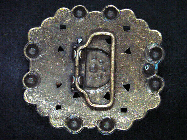 TE05166 REALLY NICE **MULTI-COLOR AGATE STONE & CRYSTALS** FASHION BELT BUCKLE