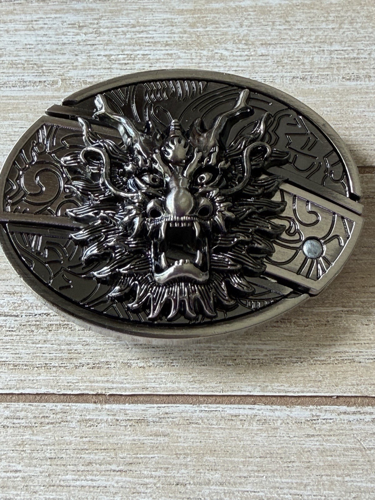 Western Men 3D Dragon Head Belt Buckle Perfect Gift for Men