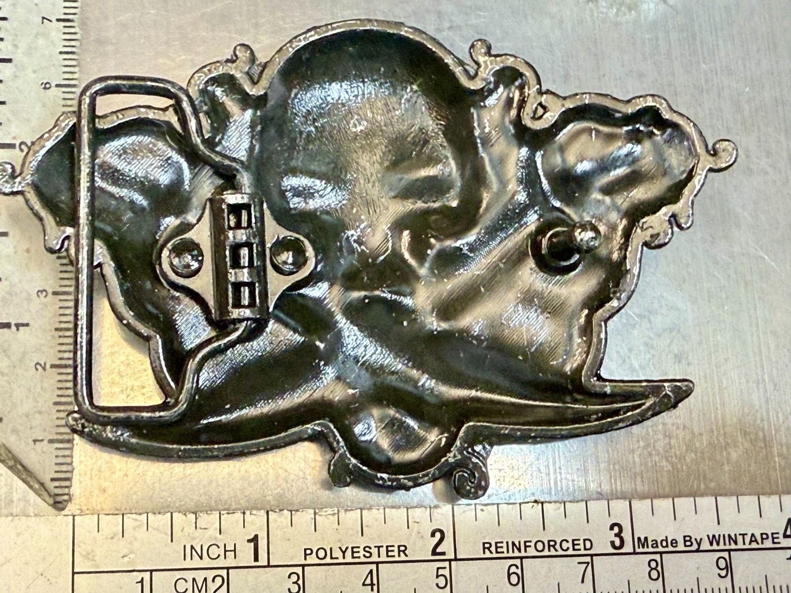 Creepy Skull Head Vampire Teeth Swords Snake Halloween Gothic Biker Belt Buckle
