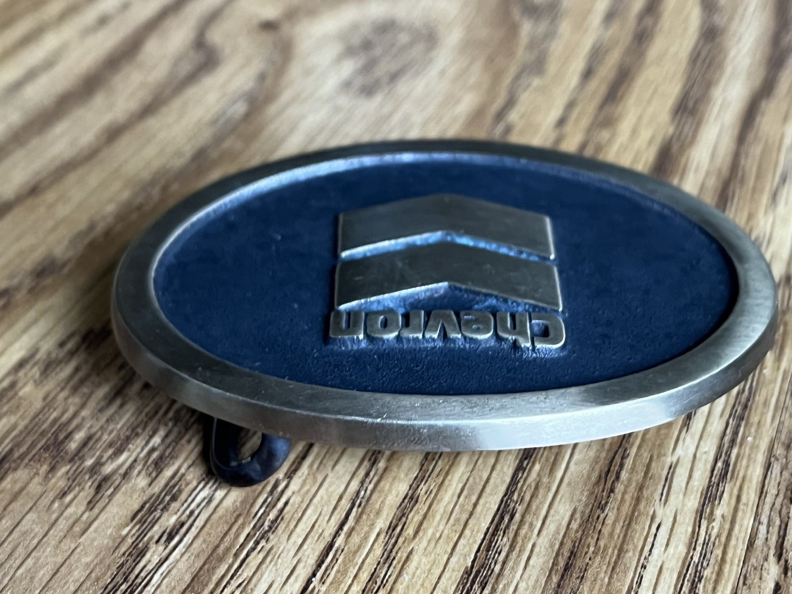 Vtg Chevron Solid Sand Cast Bronze Belt Buckle by Rainbow Metals Seattle