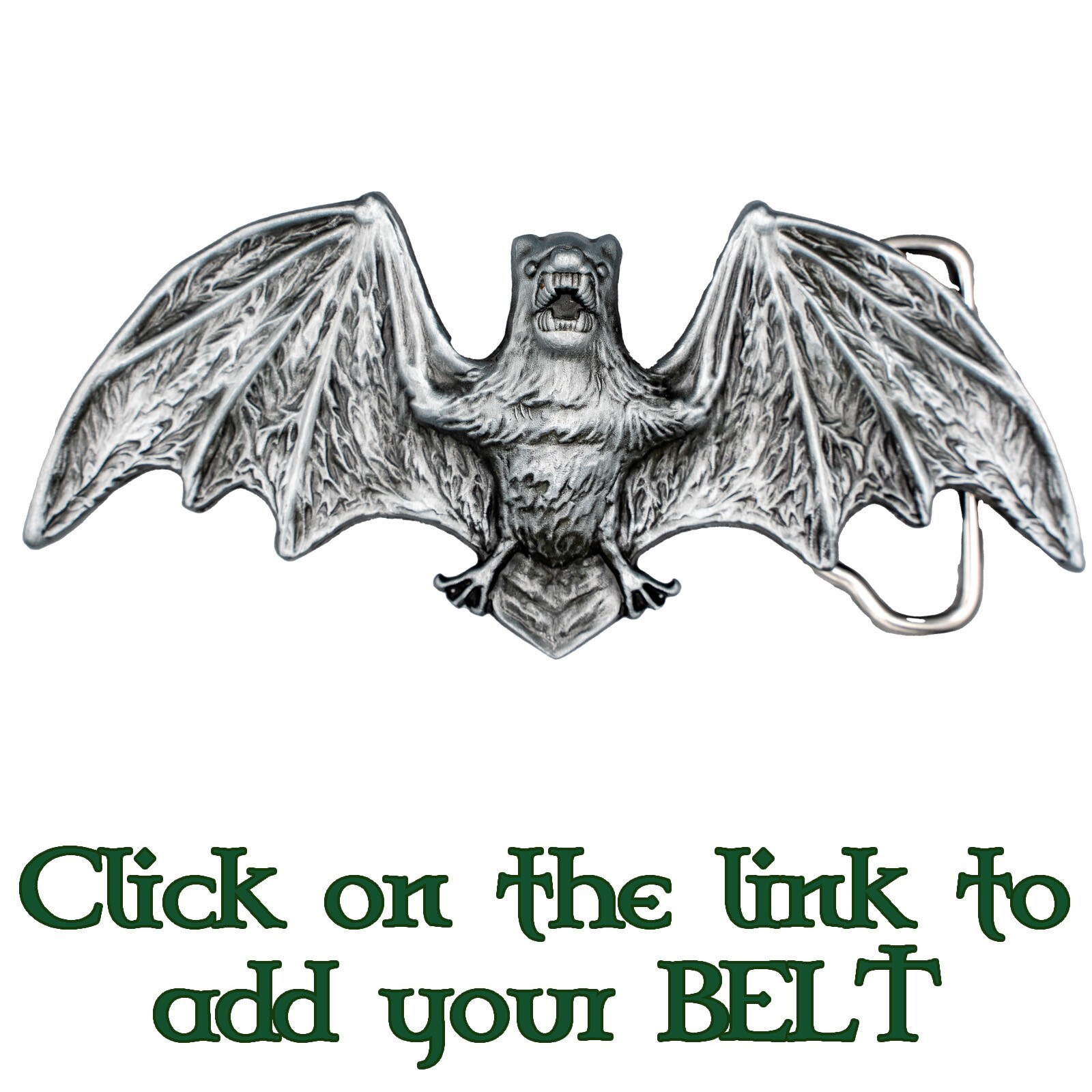 Vampire Bat Metal Belt Buckle Biker UK Bats Gothic Goth