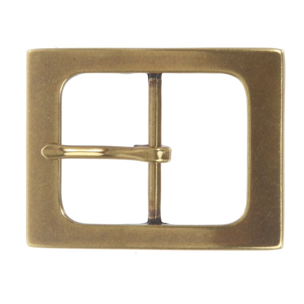 1 1/2&Prime; (38 mm) Nickel Free Single Prong Rectangular Belt Buckle