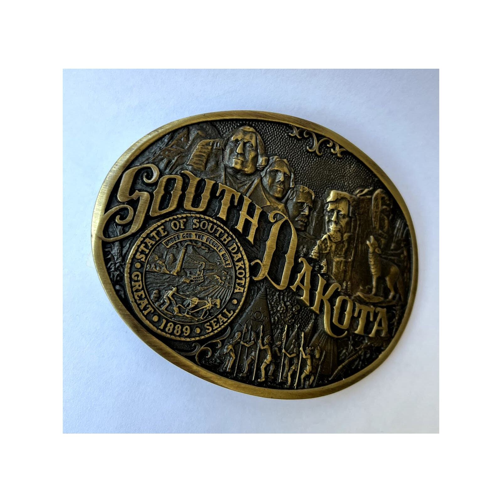 Montana Silversmiths South Dakota State Belt Buckle