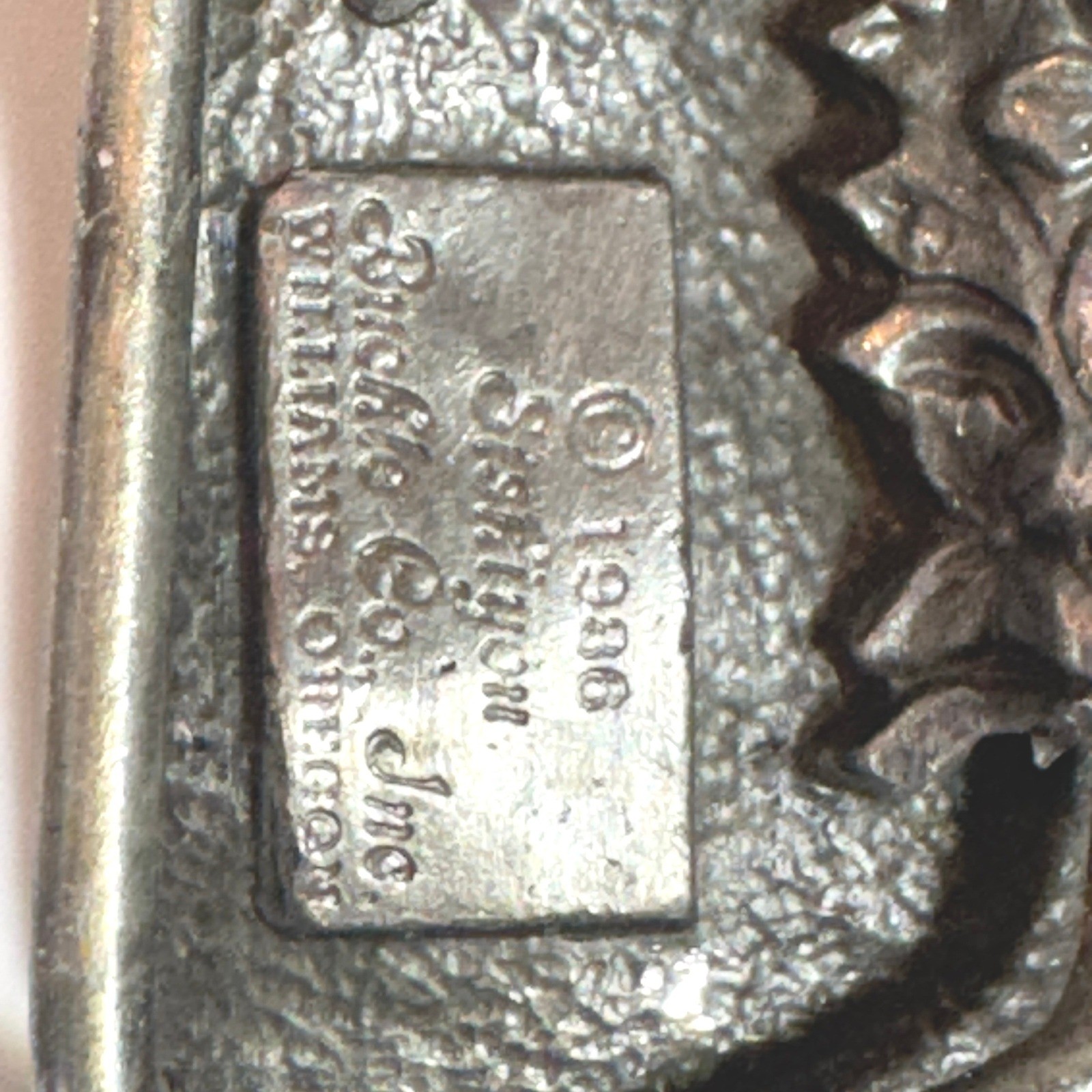 Vintage Western Train Buckle Metal American Railroad Steam Engine Sisskiyou 1986