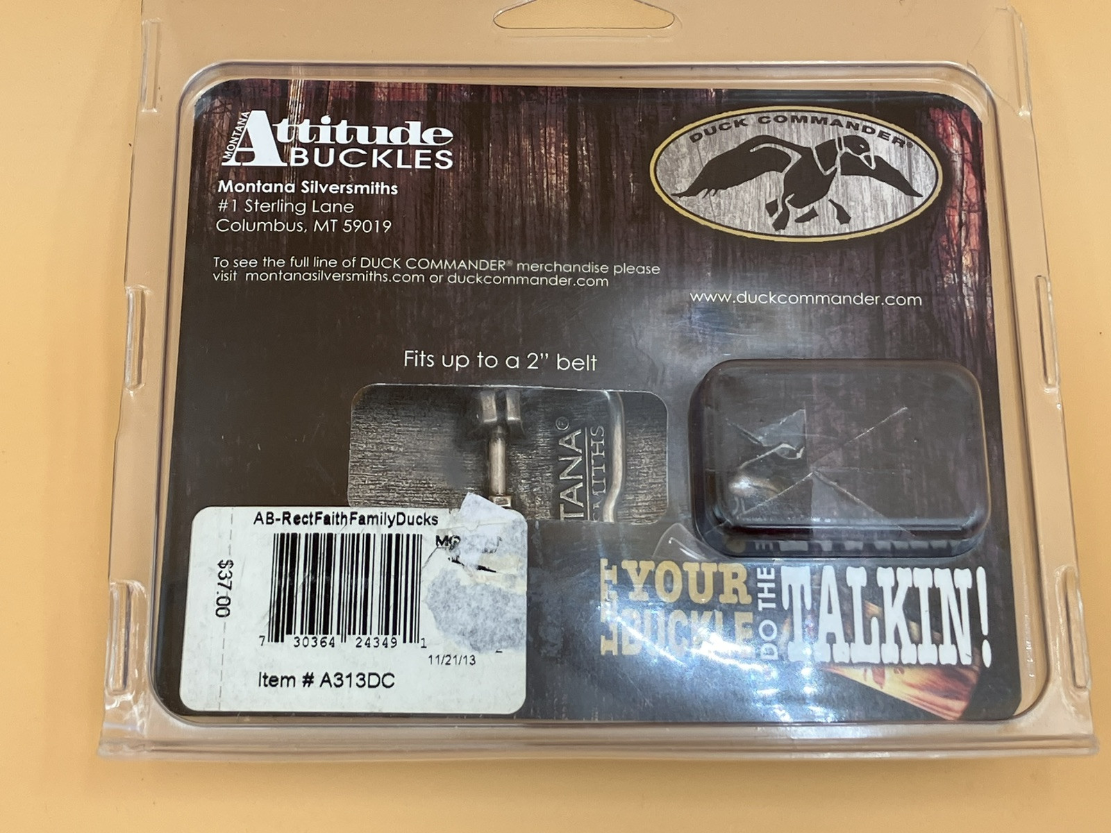 NEW Montana Silversmith Duck Commander : Faith Family Ducks Belt Buckle
