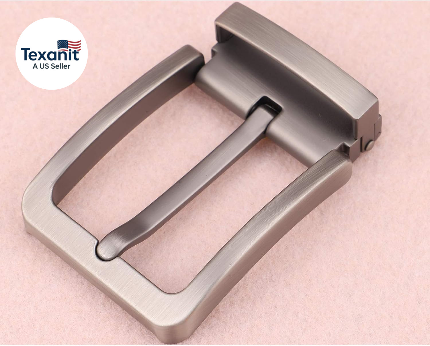 1.5 Inches (38-40 Mm) Belt Buckle Single Prong Square Replacement Buckle for Men