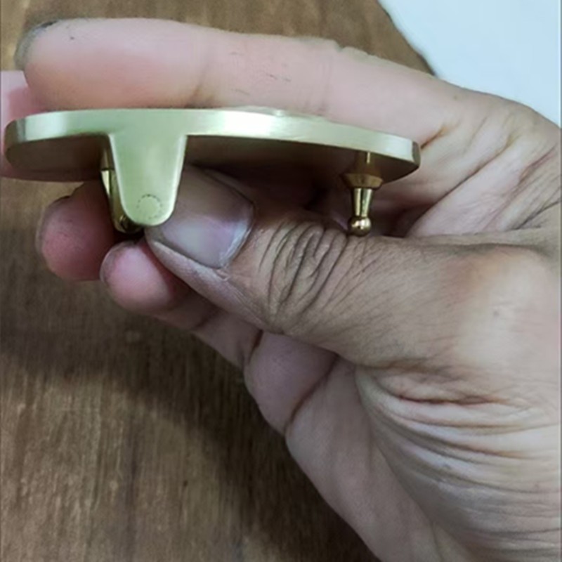 Men&rsquo;s pure brass smooth buckle belt headChinese zodiac ox belt head plate buckle
