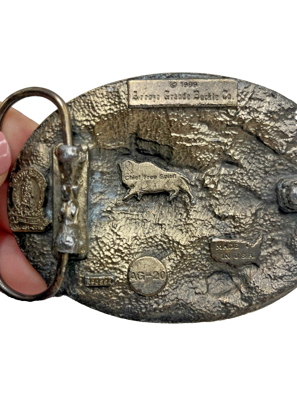 1989 Arroyo Grande Buckle Company  » Chief Free Spirit » Belt Buckle