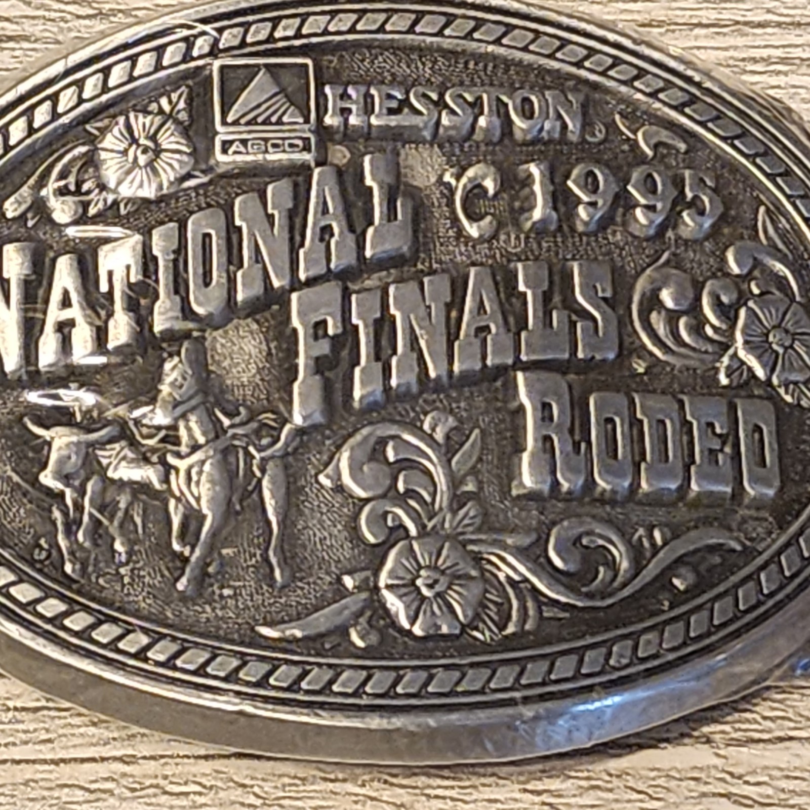 Choice Hesston Belt Buckle – Miniature Collection Buckle – National Finals Rodeo