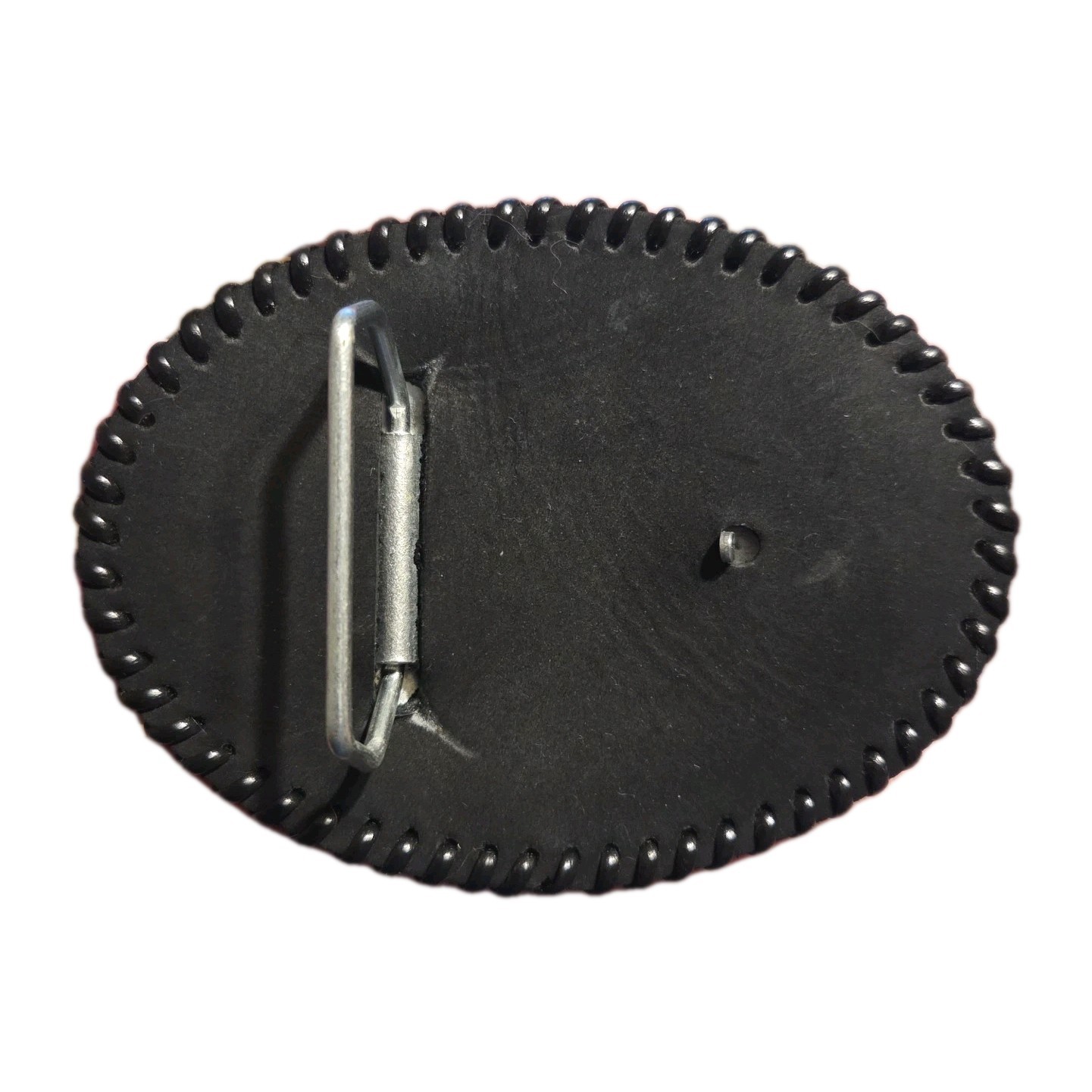 Proud American Veteran Belt Buckle Black Leather Patriotic USA Eagle Mens