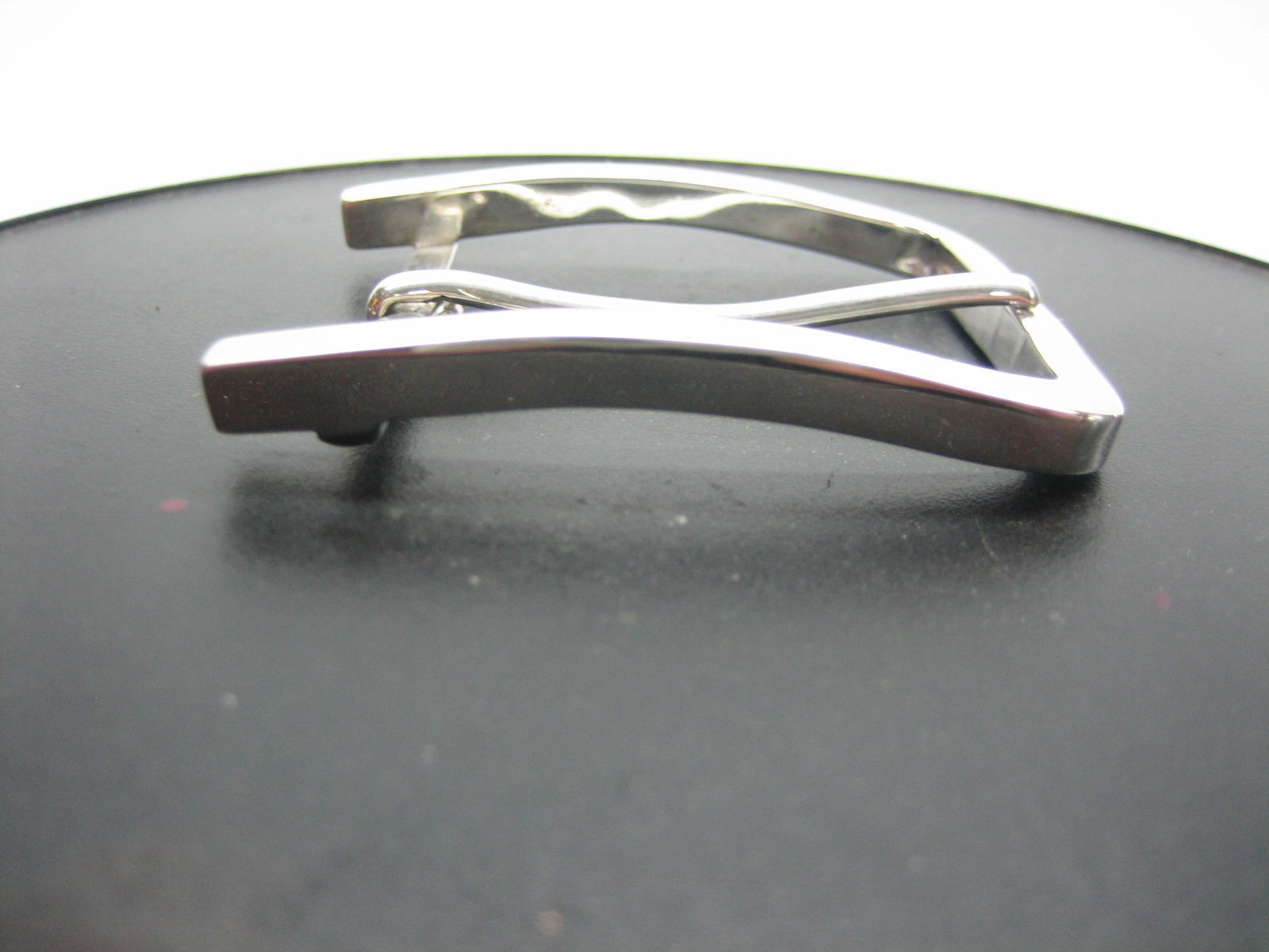 Sterling silver 925 horse shoe buckle 46 grams w/Genuine Lizard-1.5  » belt USA..