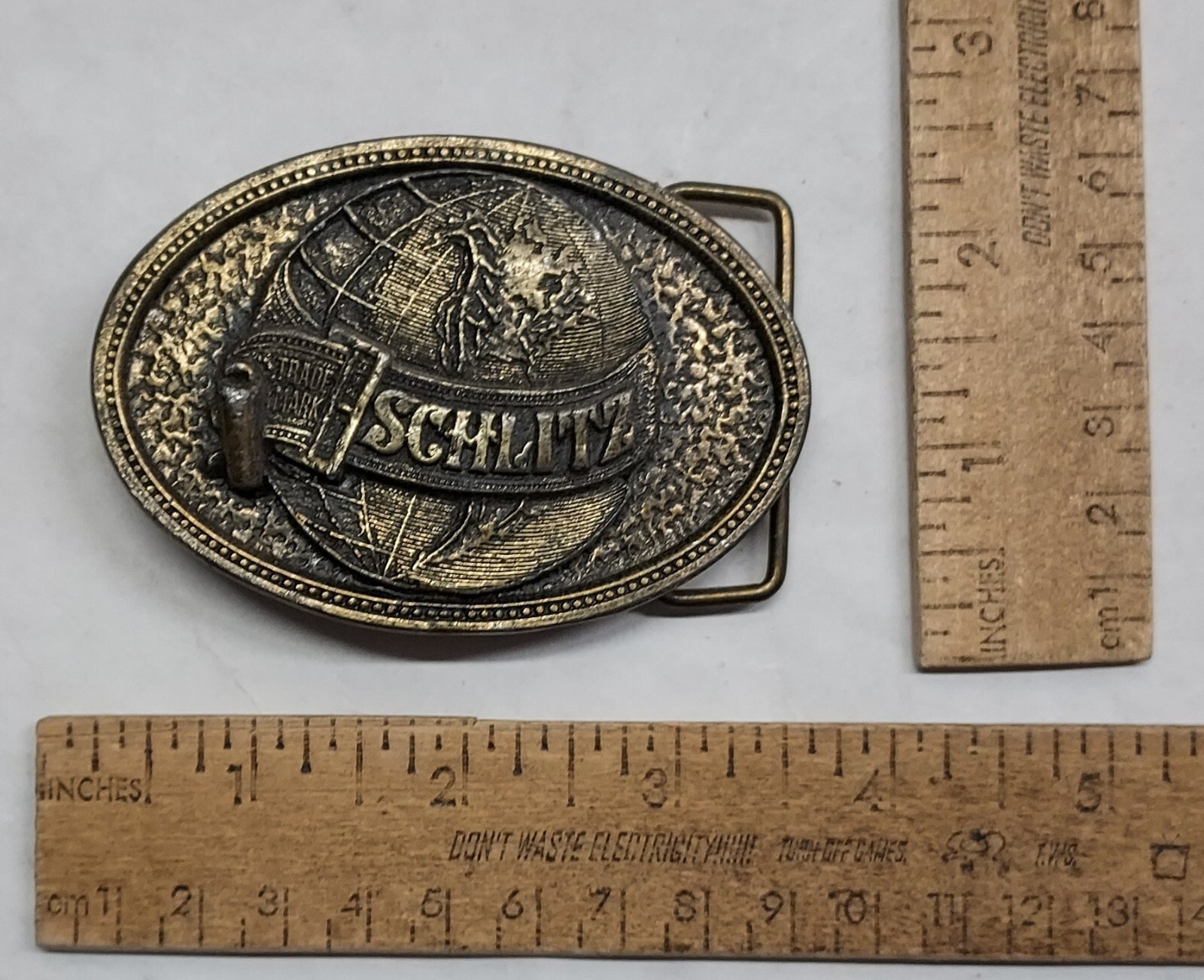 SCHLITZ – trade mark – beer – belt BUCKLE – listing #6791