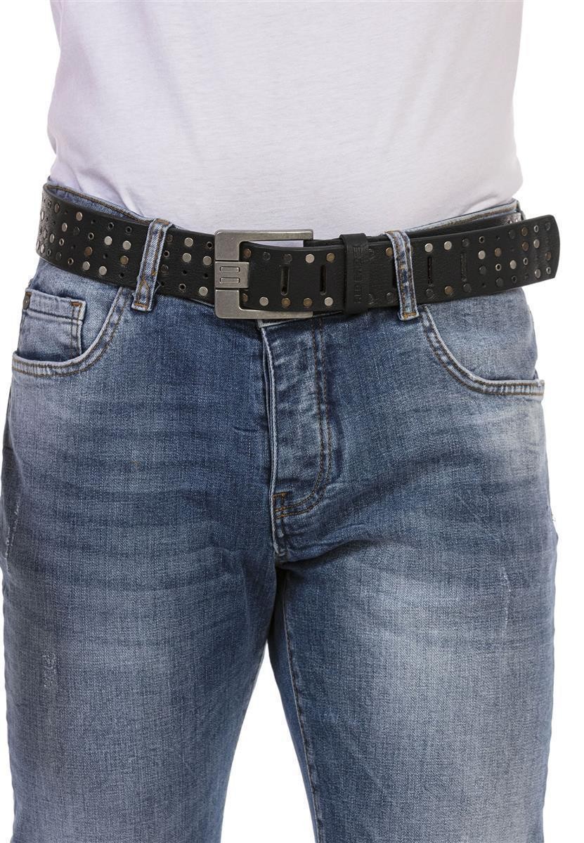 Redbridge Men&rsquo;s Belt Leather Genuine Leather Wide Leather Belt Belt Buckle Jeans