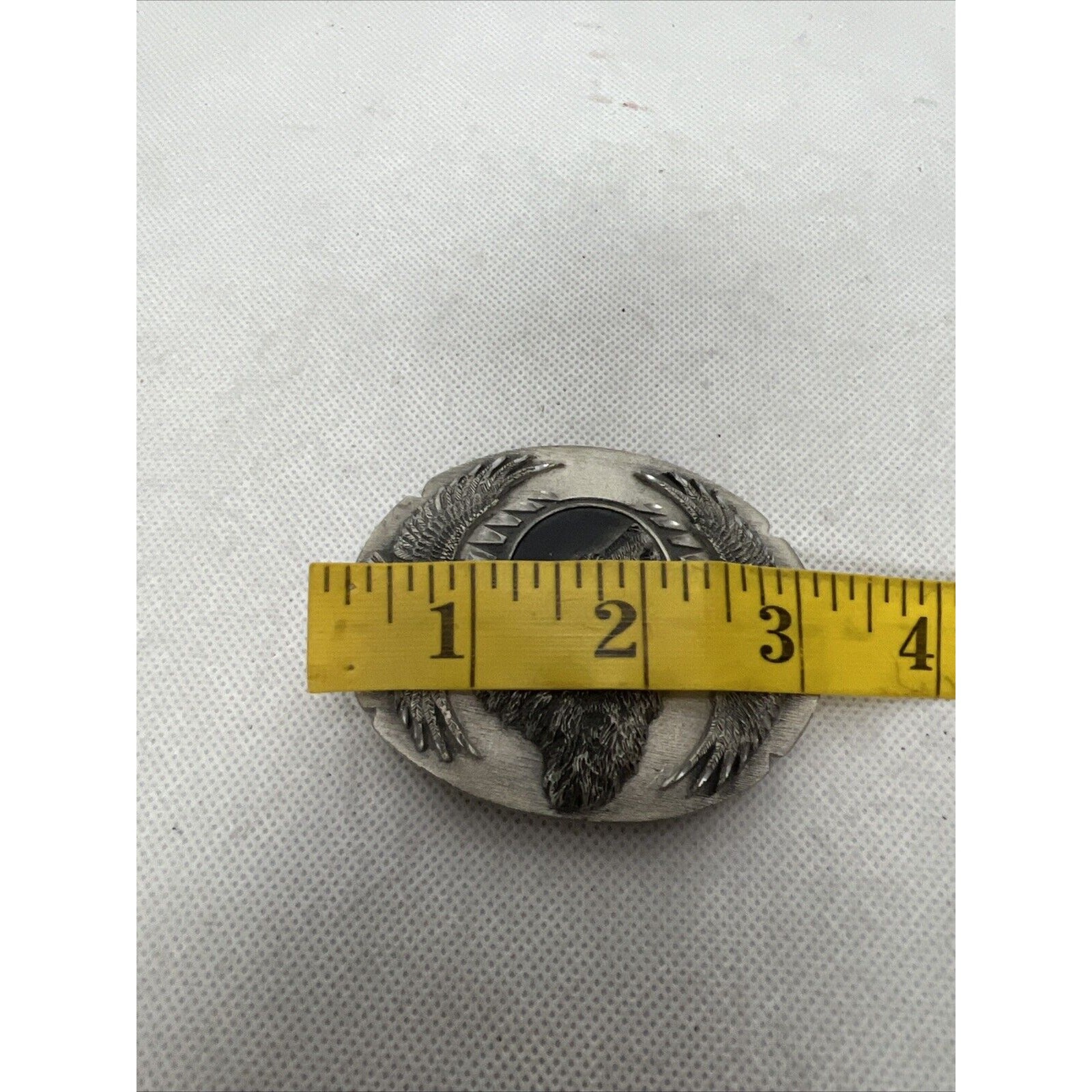 Siskiyou Buckle Co. Pewter Belt Buckle 1995 Wolf Eagle Native