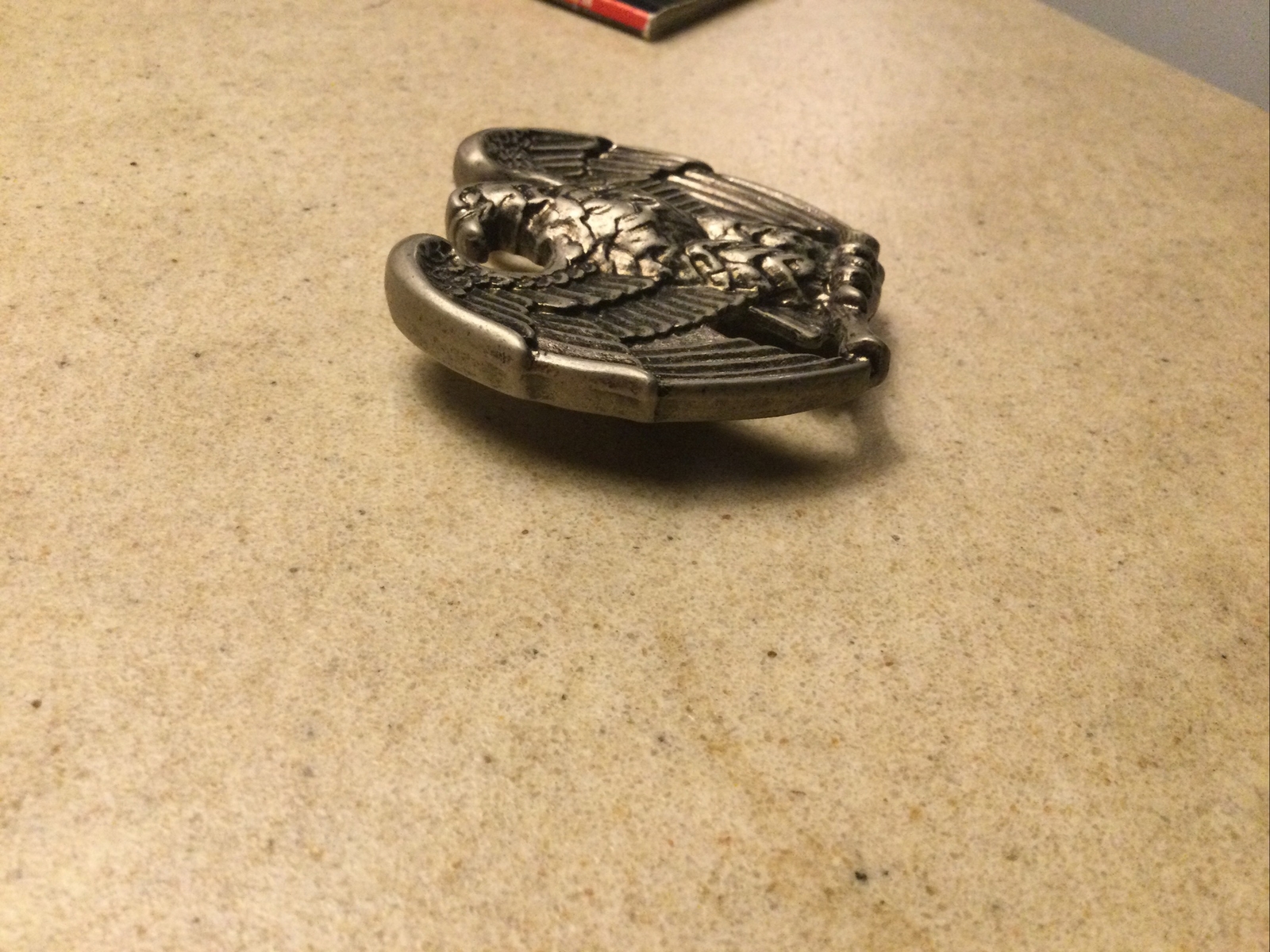 Vintage 1980s AVON Perched Eagle Metal Belt Buckle
