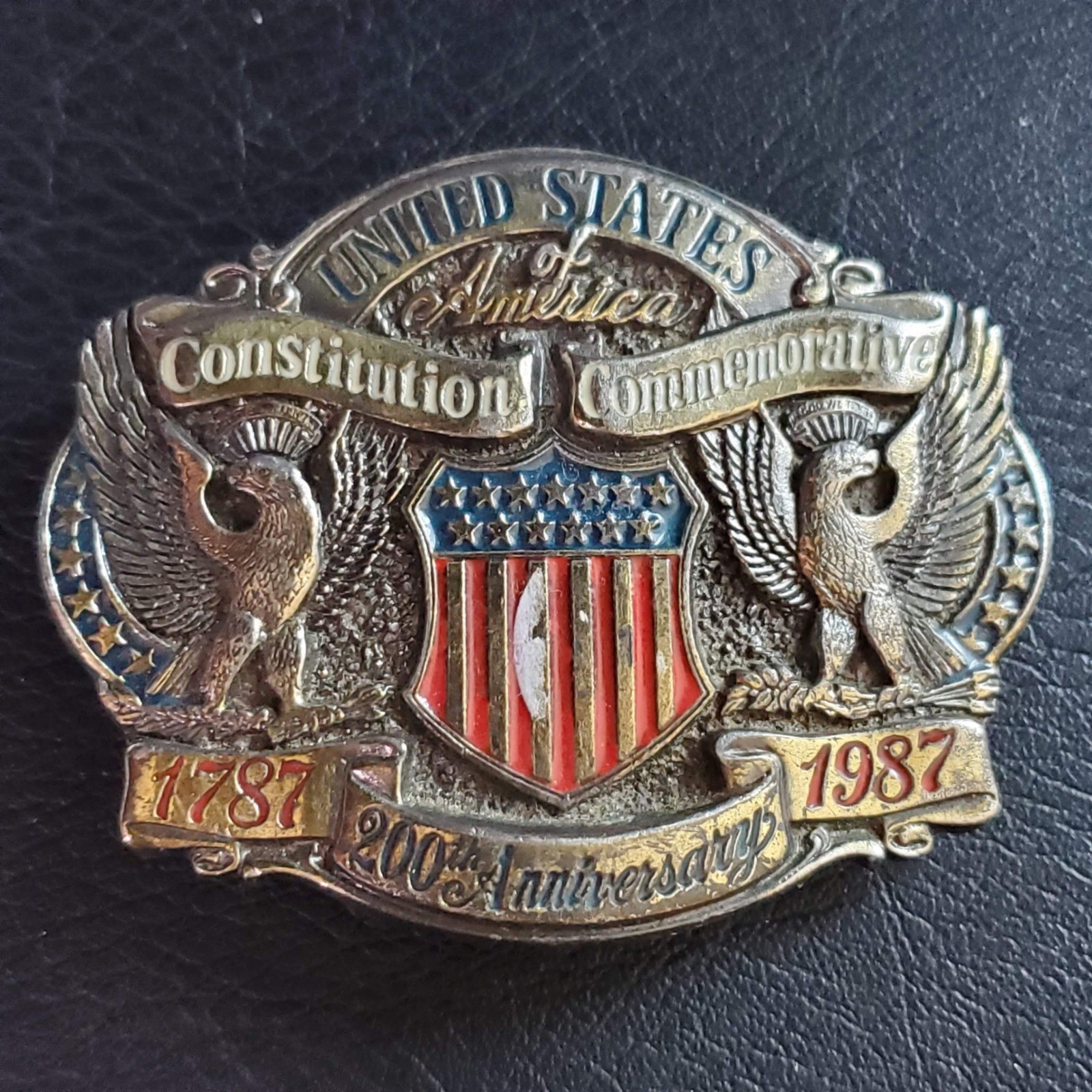 The Great American Belt Buckle Co US Constitution 200th Anniversary 1987 Limited