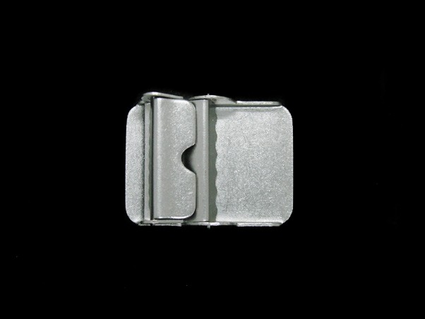 TJ15105 REALLY NICE **ROUNDED EDGE RECTANGLE** FASHION SILVERTONE BELT BUCKLE