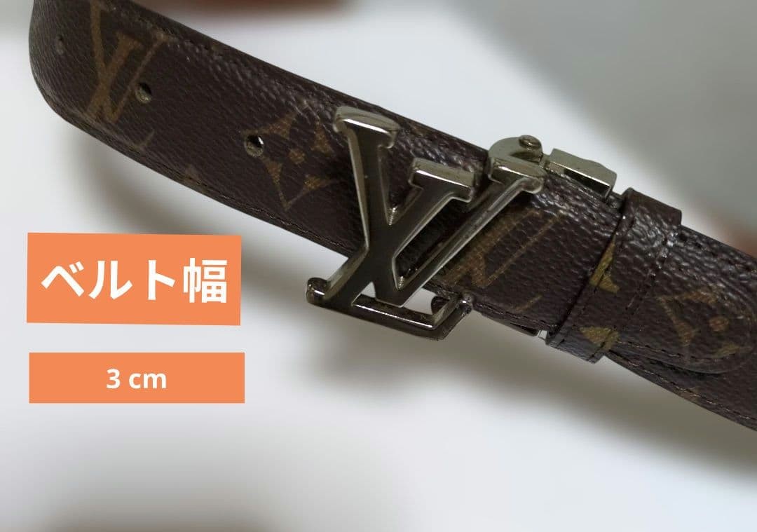 Louis Vuitton Pre-Owned Belt Monogram 3Cm Width Length 102 Buckle 5Cm