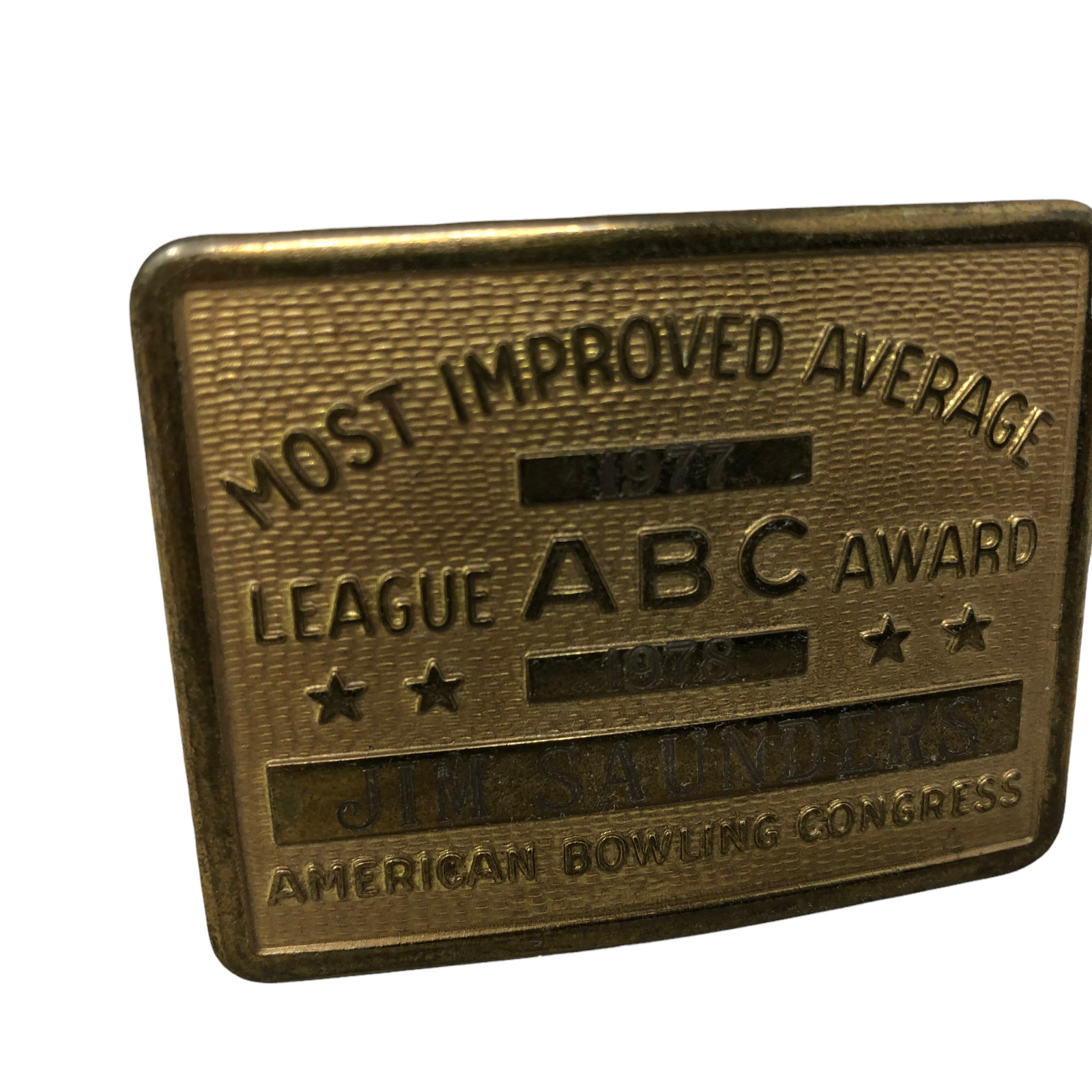 VTG American Bowling Congress Most Improved Average League Award ABC MIP
