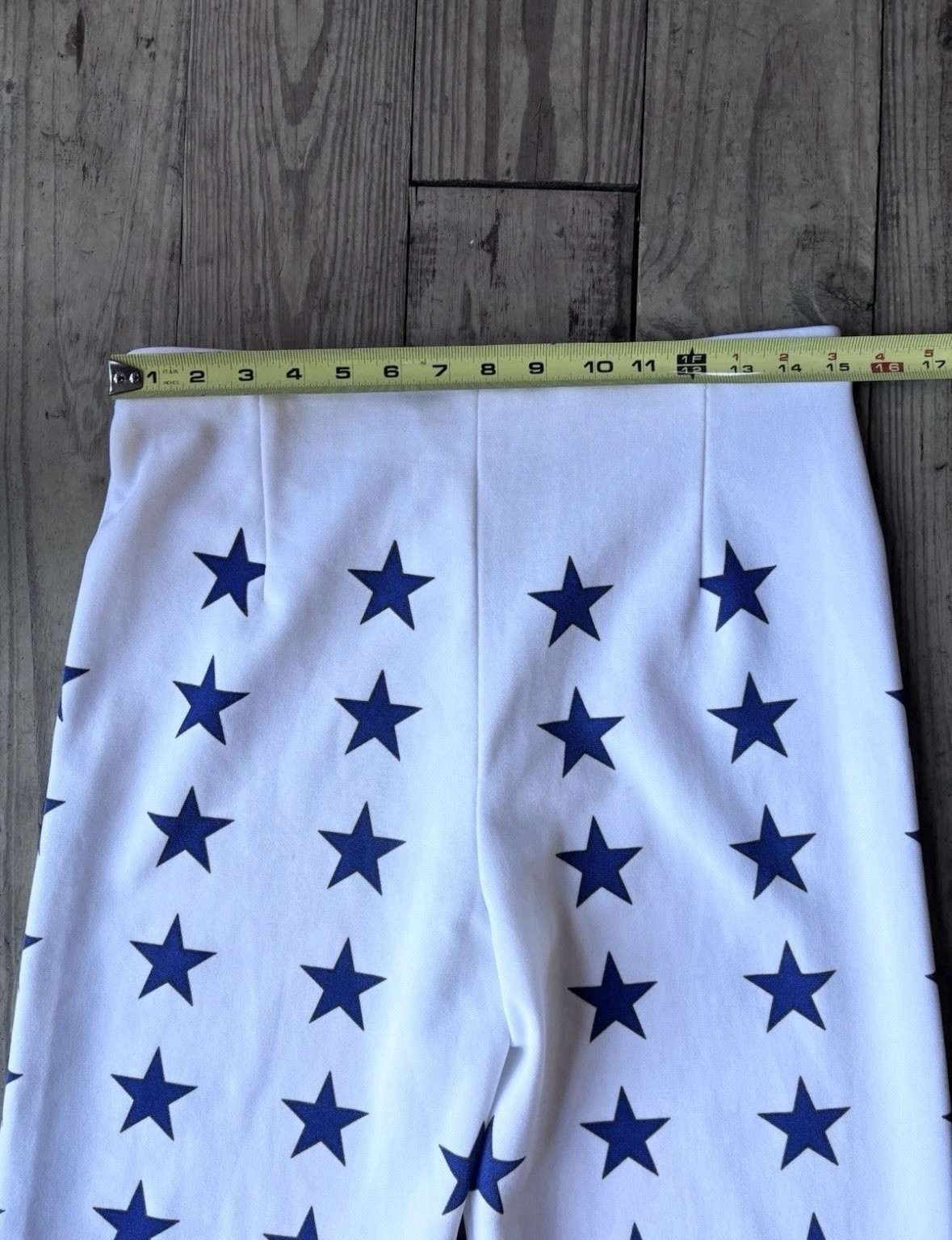 Vtg 1970s Miss Shaheen USA Flag Bicentennial Bell Bottom Pants Wide Leg 30×30⁠
